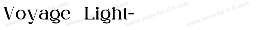 Voyage   Light字体转换
